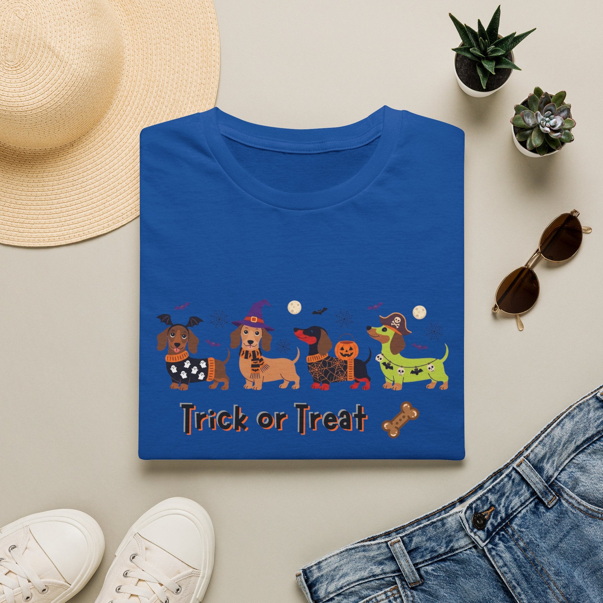 Halloween Dachshund T-Shirt — Trick or Treat Wiener Dog Tee