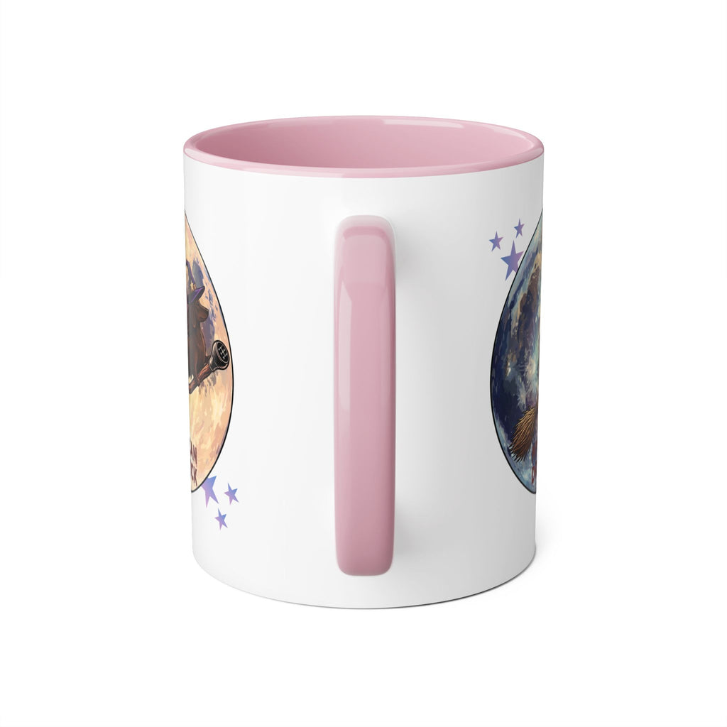 Witch Dog Moon Accent Mug — “My Dog Can Drive Stick” 11oz