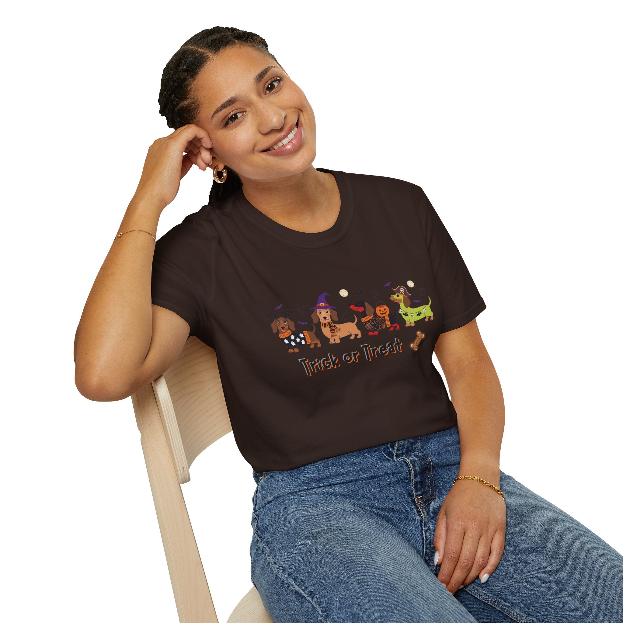 Halloween Dachshund T-Shirt — Trick or Treat Wiener Dog Tee