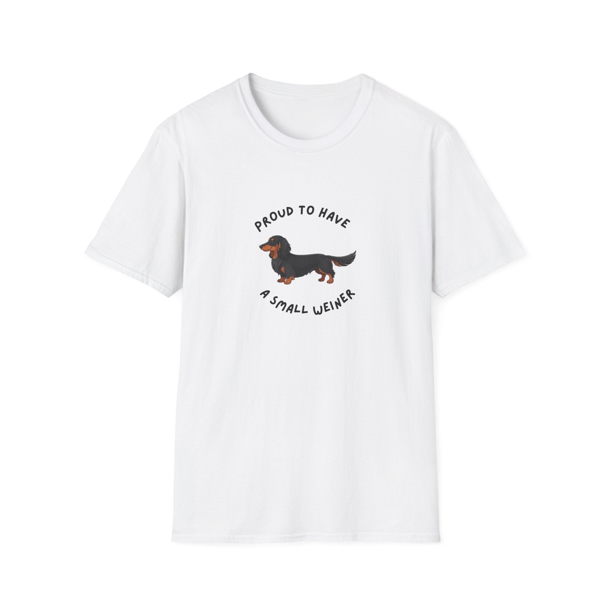 Dachshund T-Shirt — "Proud to Have a Small Weiner" Cute Wiener Dog Tee