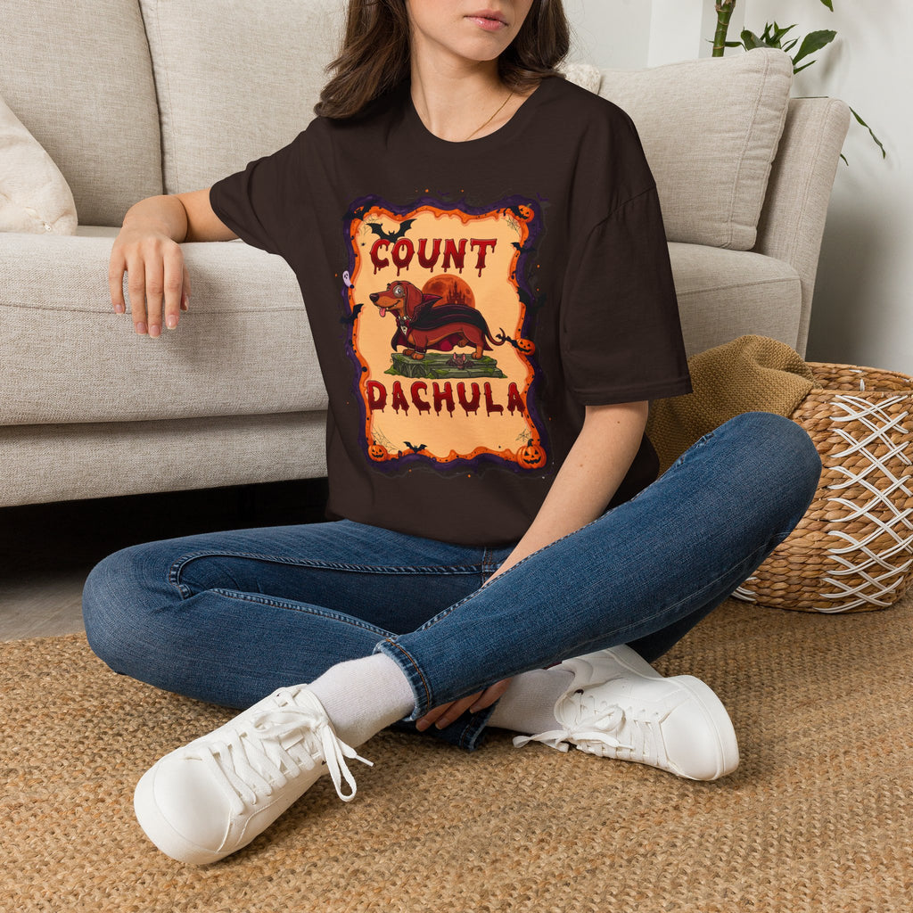 Count Dachula T-Shirt — Funny Halloween Dachshund Tee