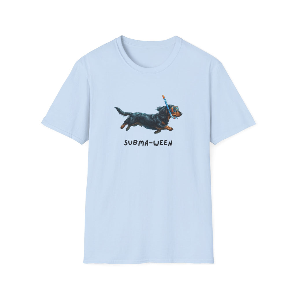 Subma-Ween Dachshund Snorkel Tee — Cute Dog Halloween T-Shirt
