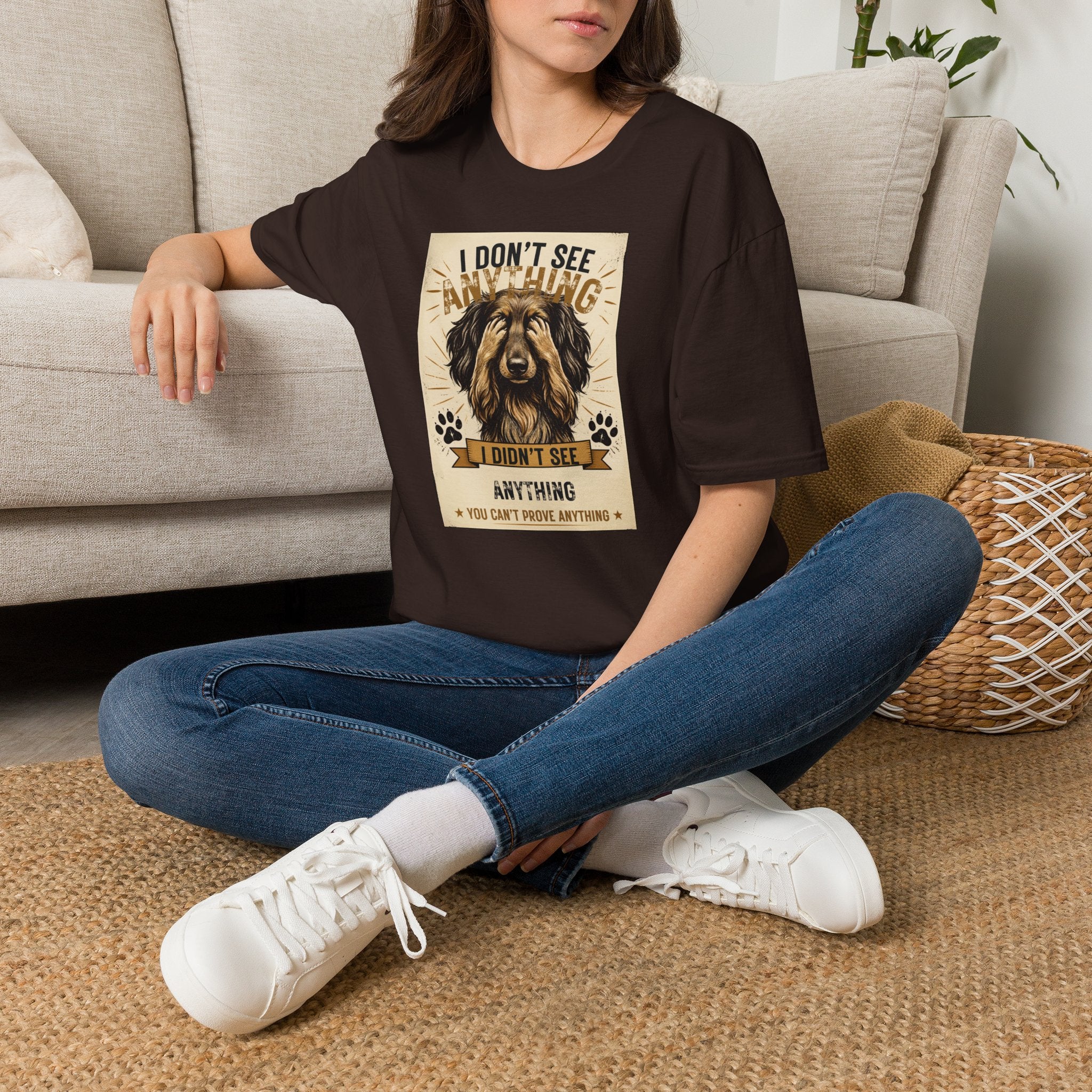 I Don’t See Anything Dachshund T-Shirt — Funny Dog Lover Tee