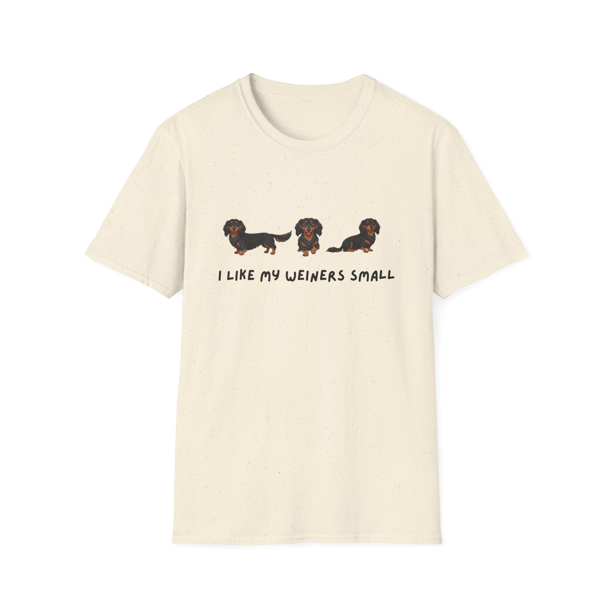 Dachshund Tee - "I Like My Weiners Small" Cute Wiener Dog T-Shirt