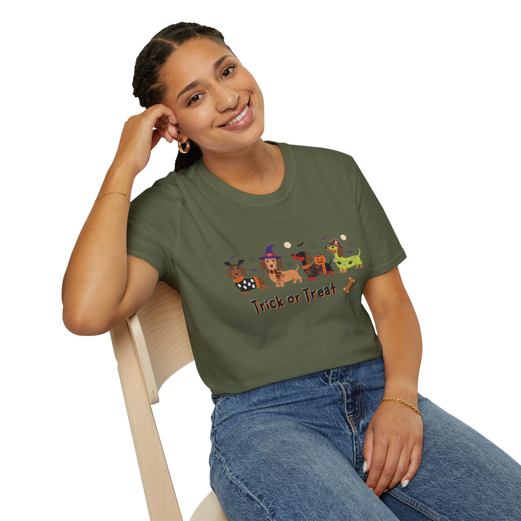 Halloween Dachshund T-Shirt — Trick or Treat Wiener Dog Tee