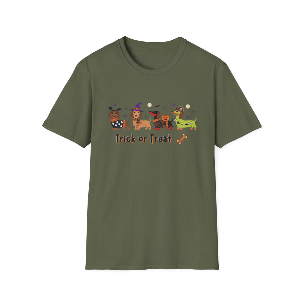Halloween Dachshund T-Shirt — Trick or Treat Wiener Dog Tee