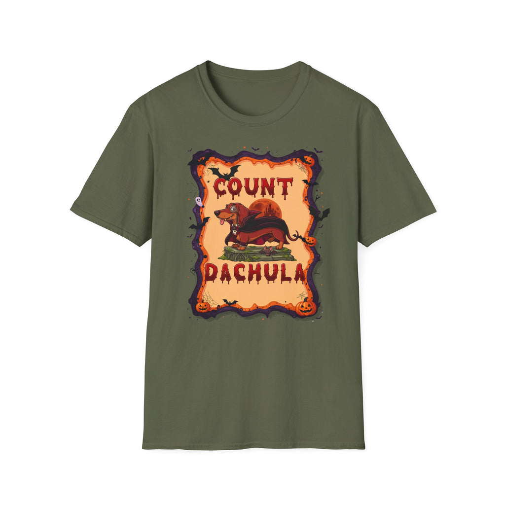 Count Dachula T-Shirt — Funny Halloween Dachshund Tee