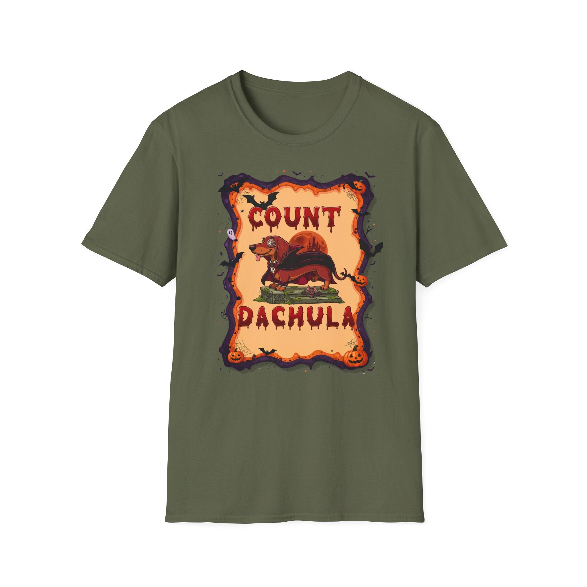 Count Dachula T-Shirt — Funny Halloween Dachshund Tee