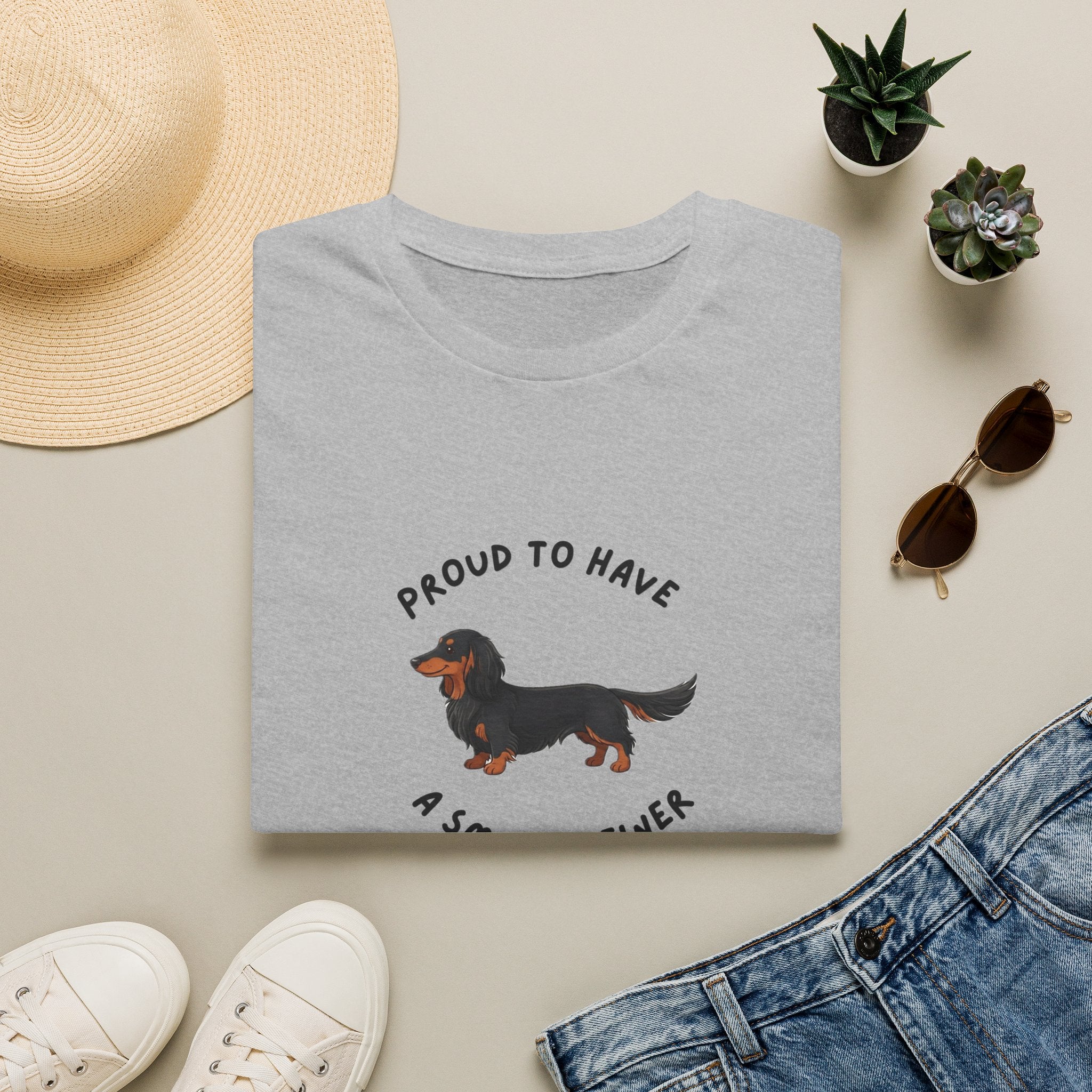 Dachshund T-Shirt — "Proud to Have a Small Weiner" Cute Wiener Dog Tee