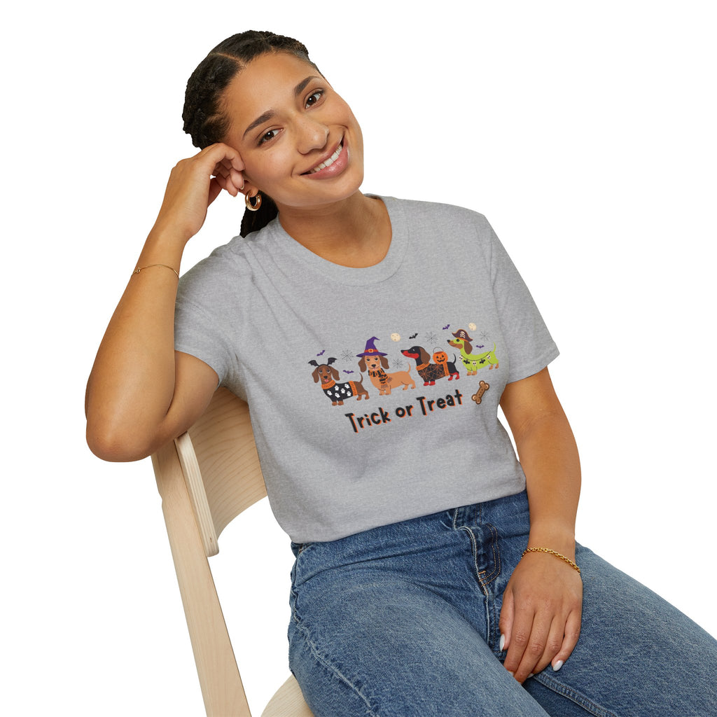 Halloween Dachshund T-Shirt — Trick or Treat Wiener Dog Tee