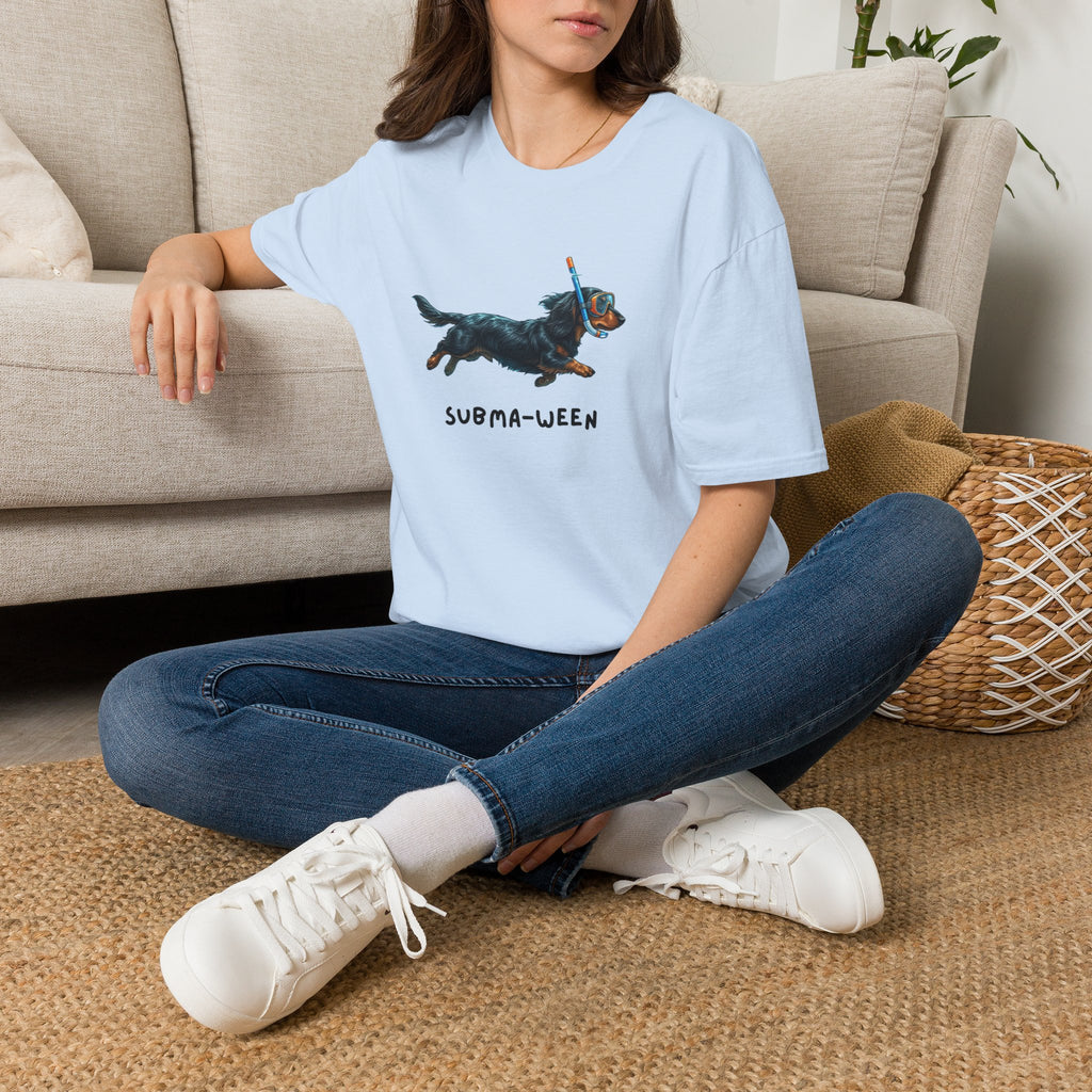 Subma-Ween Dachshund Snorkel Tee — Cute Dog Halloween T-Shirt