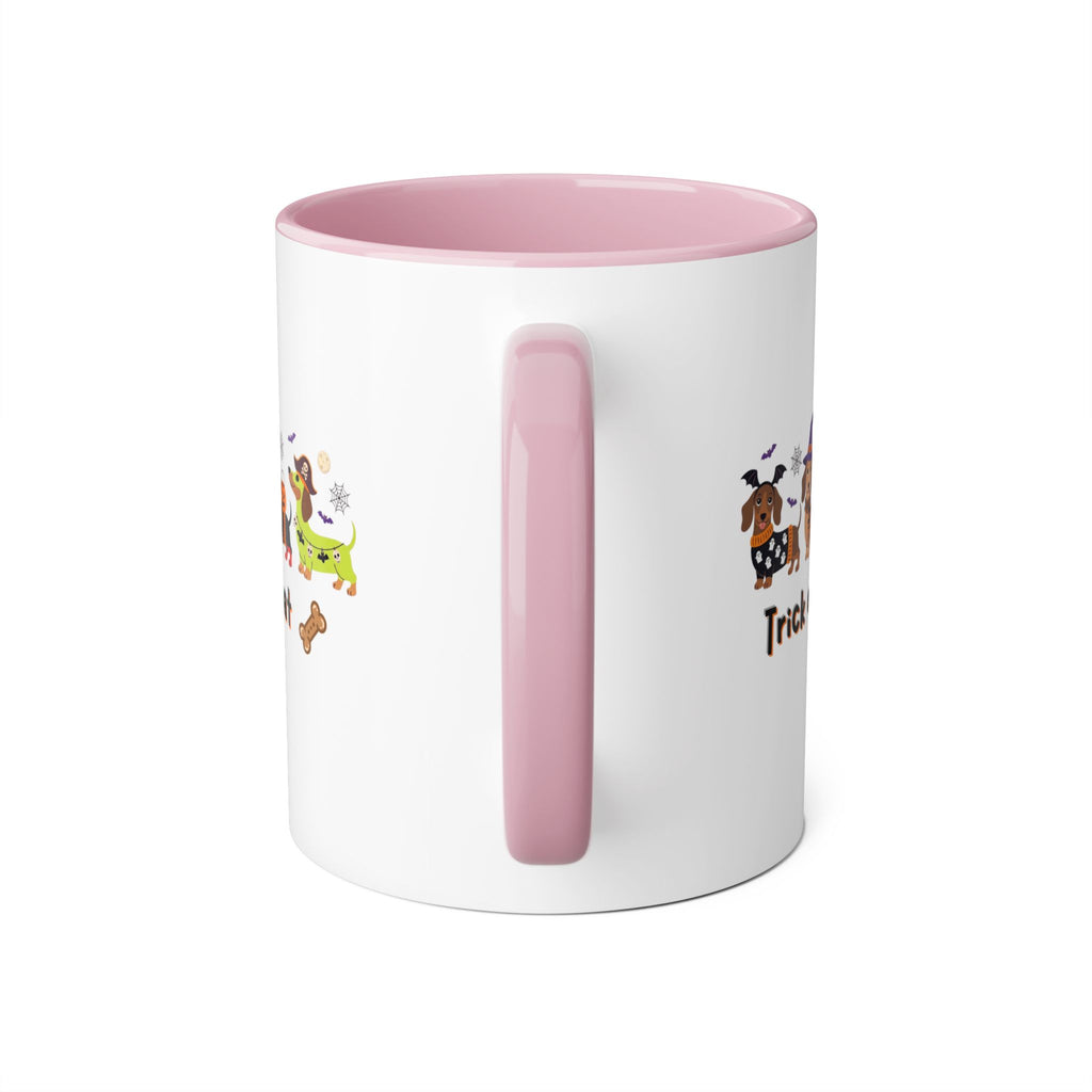 Halloween Dachshund Mug — "Trick or Treat" 11oz Accent Coffee Cup