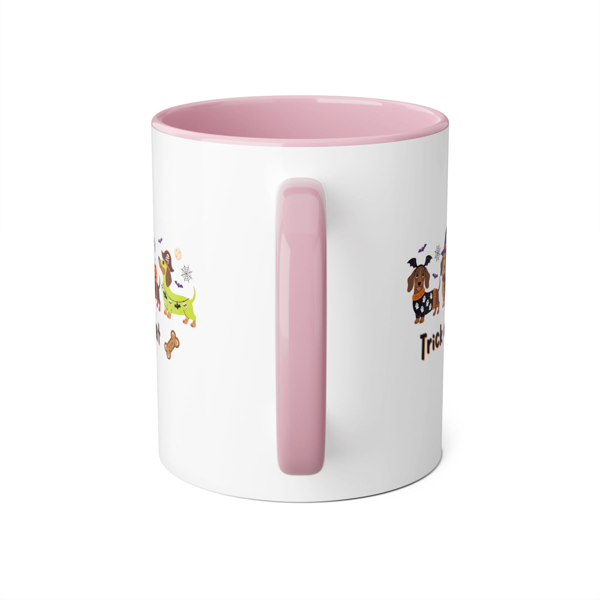 Halloween Dachshund Mug — "Trick or Treat" 11oz Accent Coffee Cup