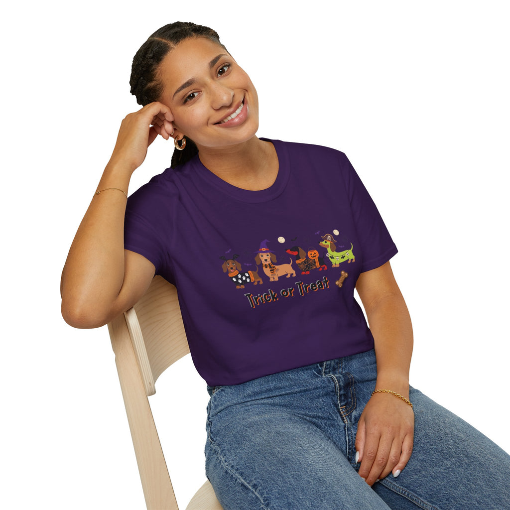 Halloween Dachshund T-Shirt — Trick or Treat Wiener Dog Tee
