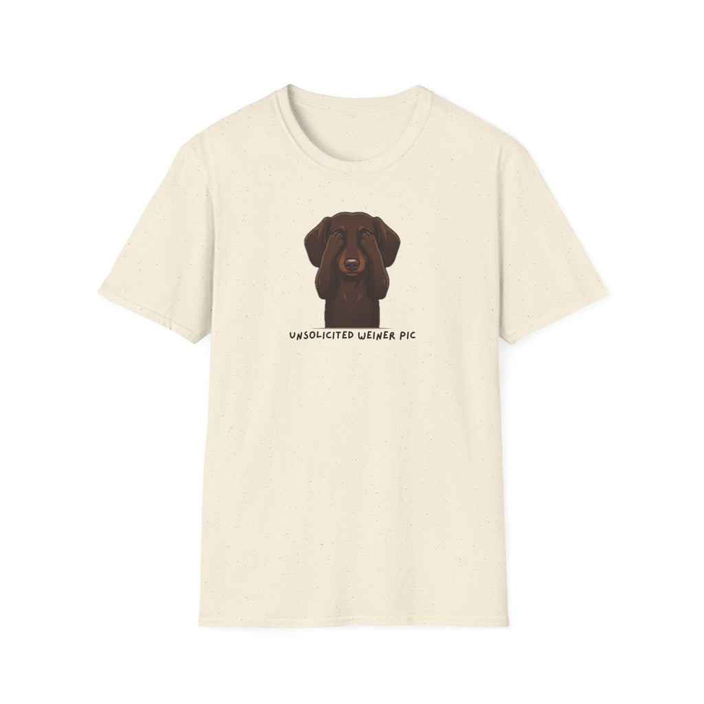 Dog Lover T‑Shirt – "Unsolicited Weiner Pic" Dachshund Graphic Tee