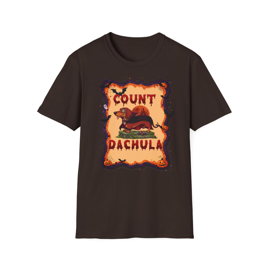Count Dachula T-Shirt — Funny Halloween Dachshund Tee