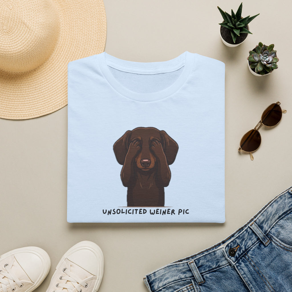 Dog Lover T‑Shirt – "Unsolicited Weiner Pic" Dachshund Graphic Tee