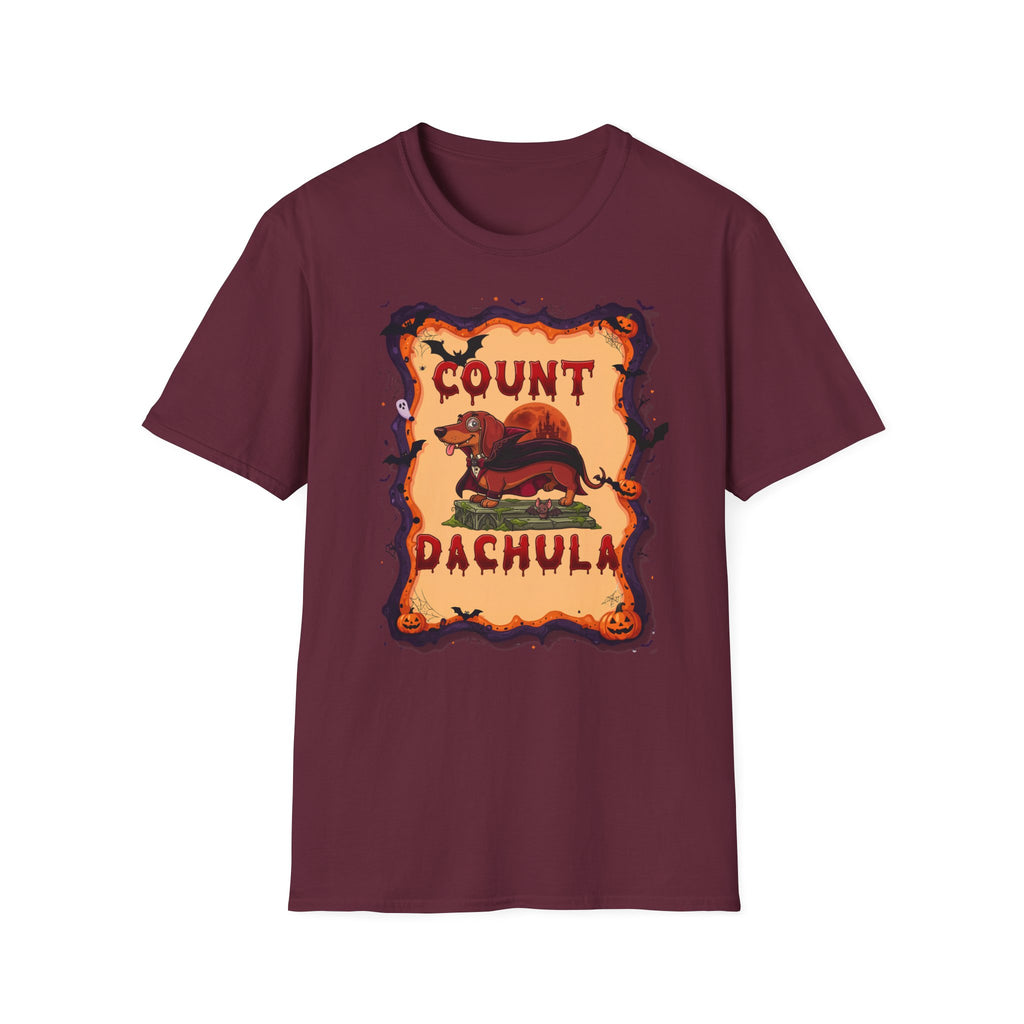 Count Dachula T-Shirt — Funny Halloween Dachshund Tee