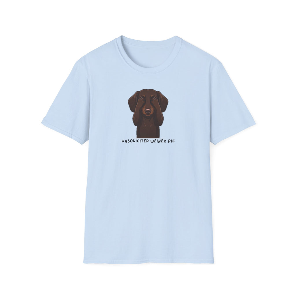Dog Lover T‑Shirt – "Unsolicited Weiner Pic" Dachshund Graphic Tee