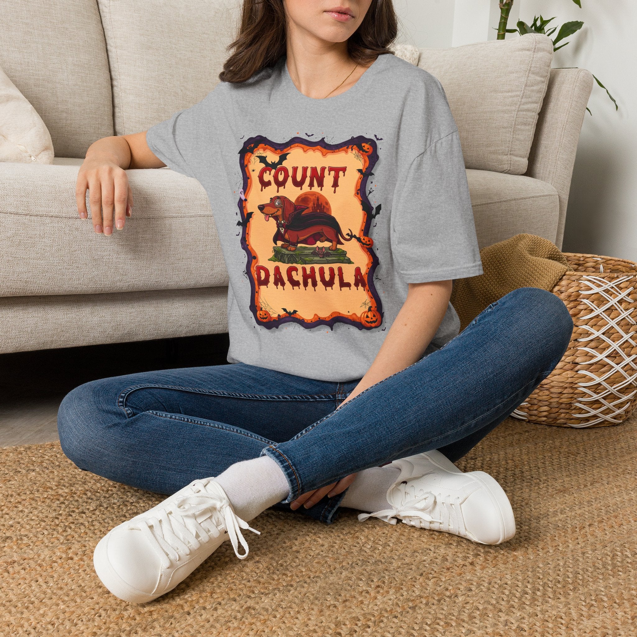Count Dachula T-Shirt — Funny Halloween Dachshund Tee
