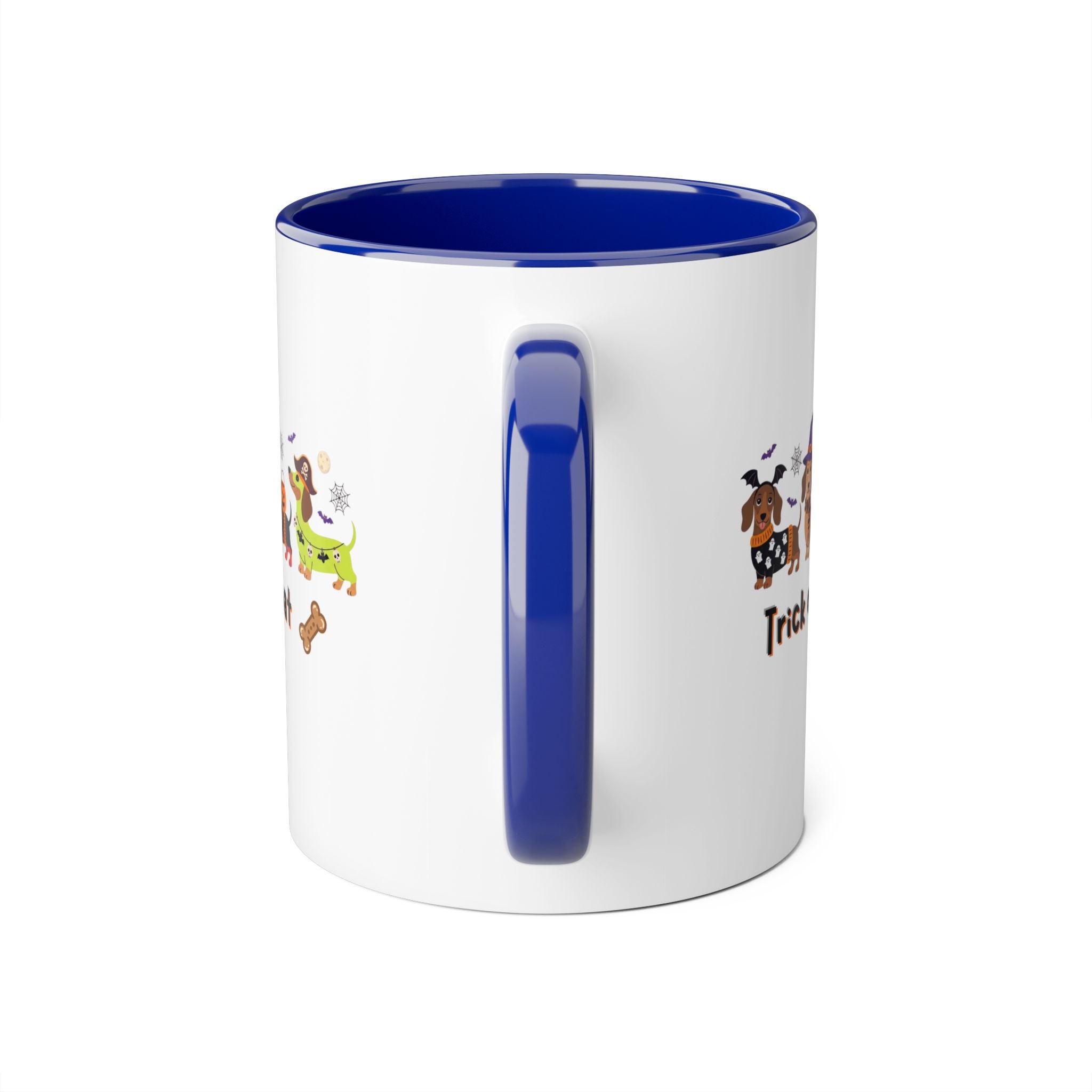 Halloween Dachshund Mug — "Trick or Treat" 11oz Accent Coffee Cup