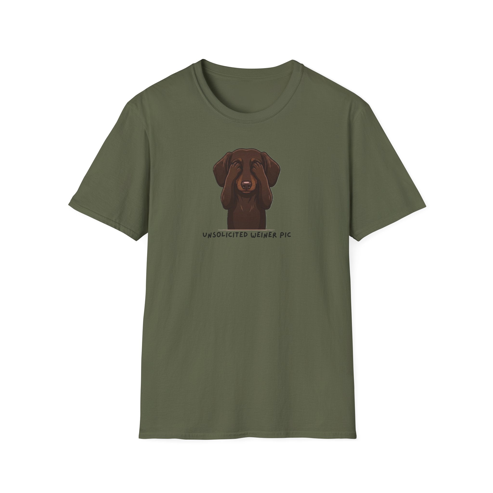 Dog Lover T‑Shirt – "Unsolicited Weiner Pic" Dachshund Graphic Tee