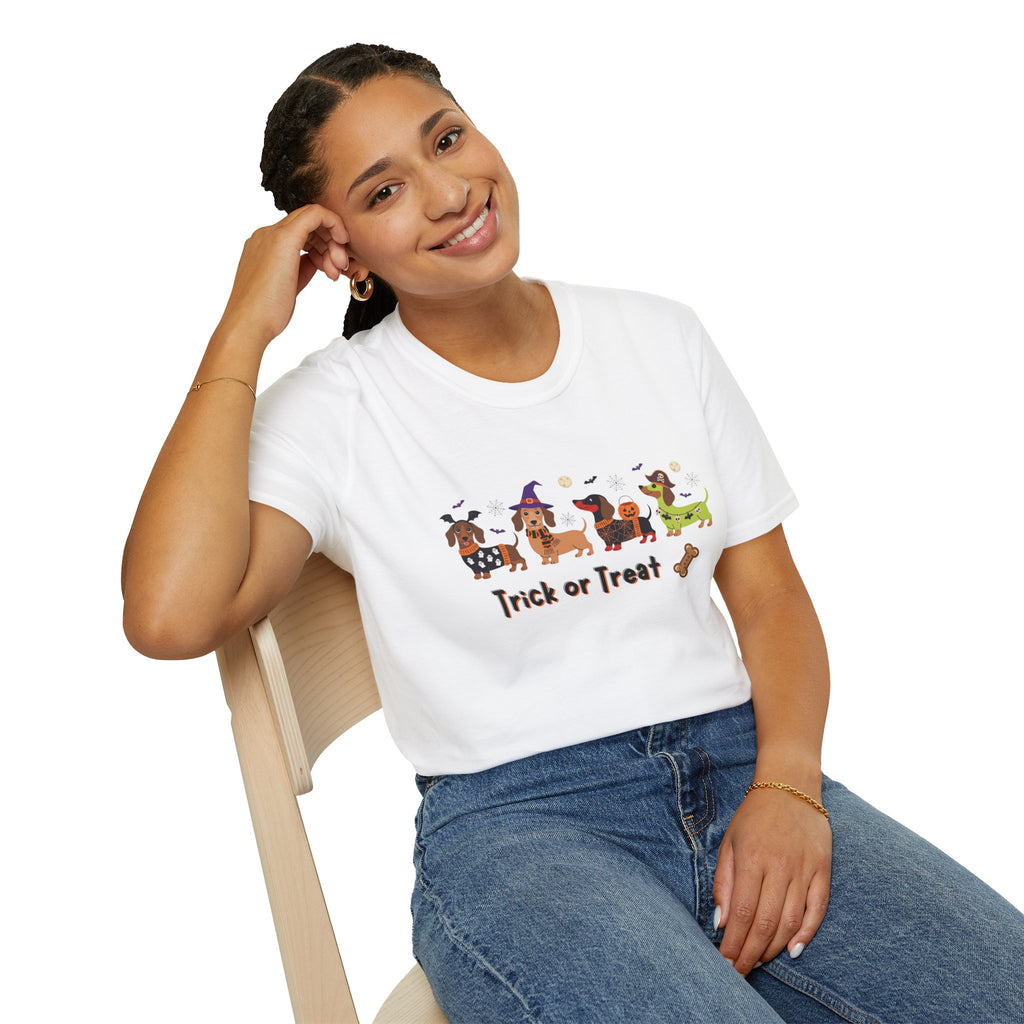 Halloween Dachshund T-Shirt — Trick or Treat Wiener Dog Tee