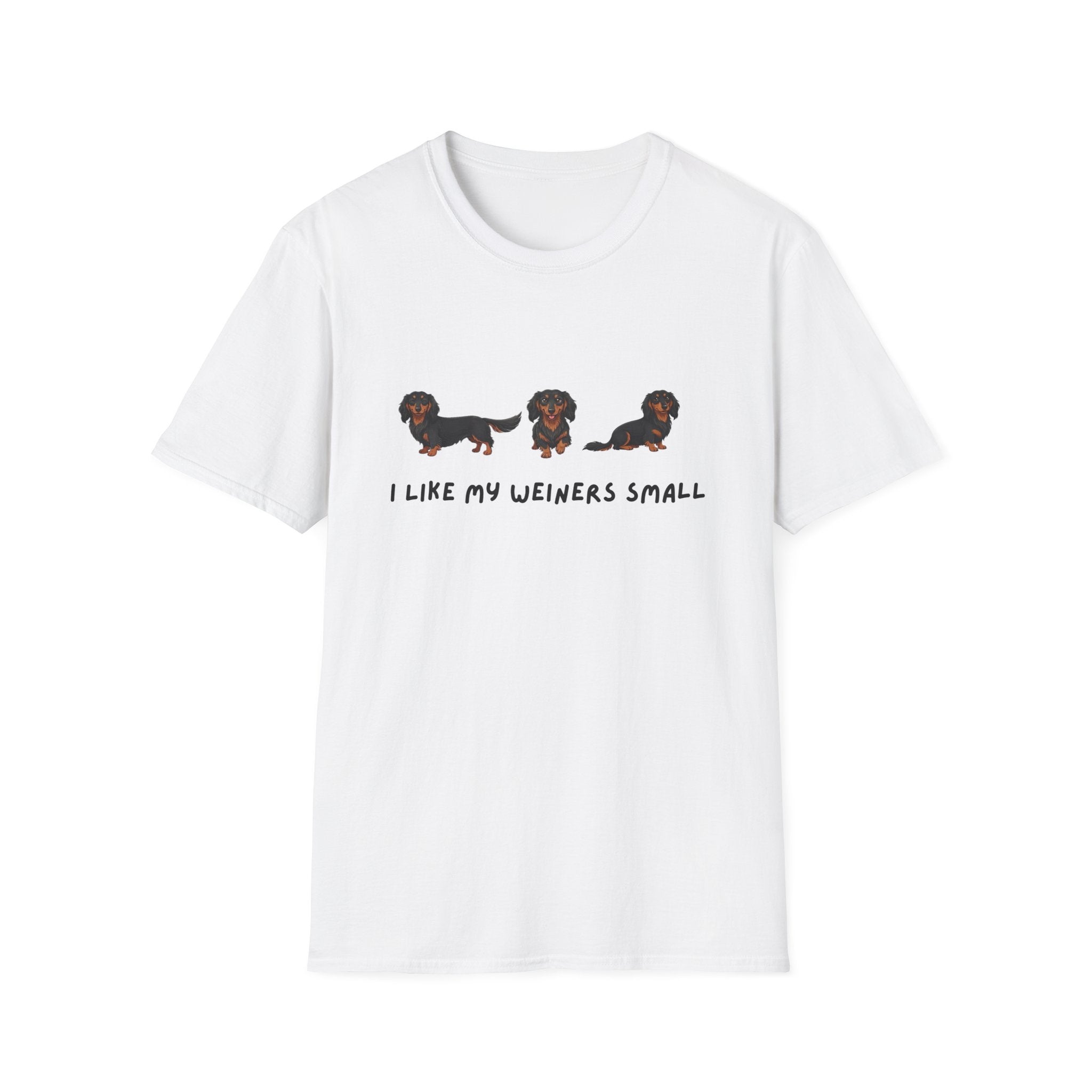 Dachshund Tee - "I Like My Weiners Small" Cute Wiener Dog T-Shirt