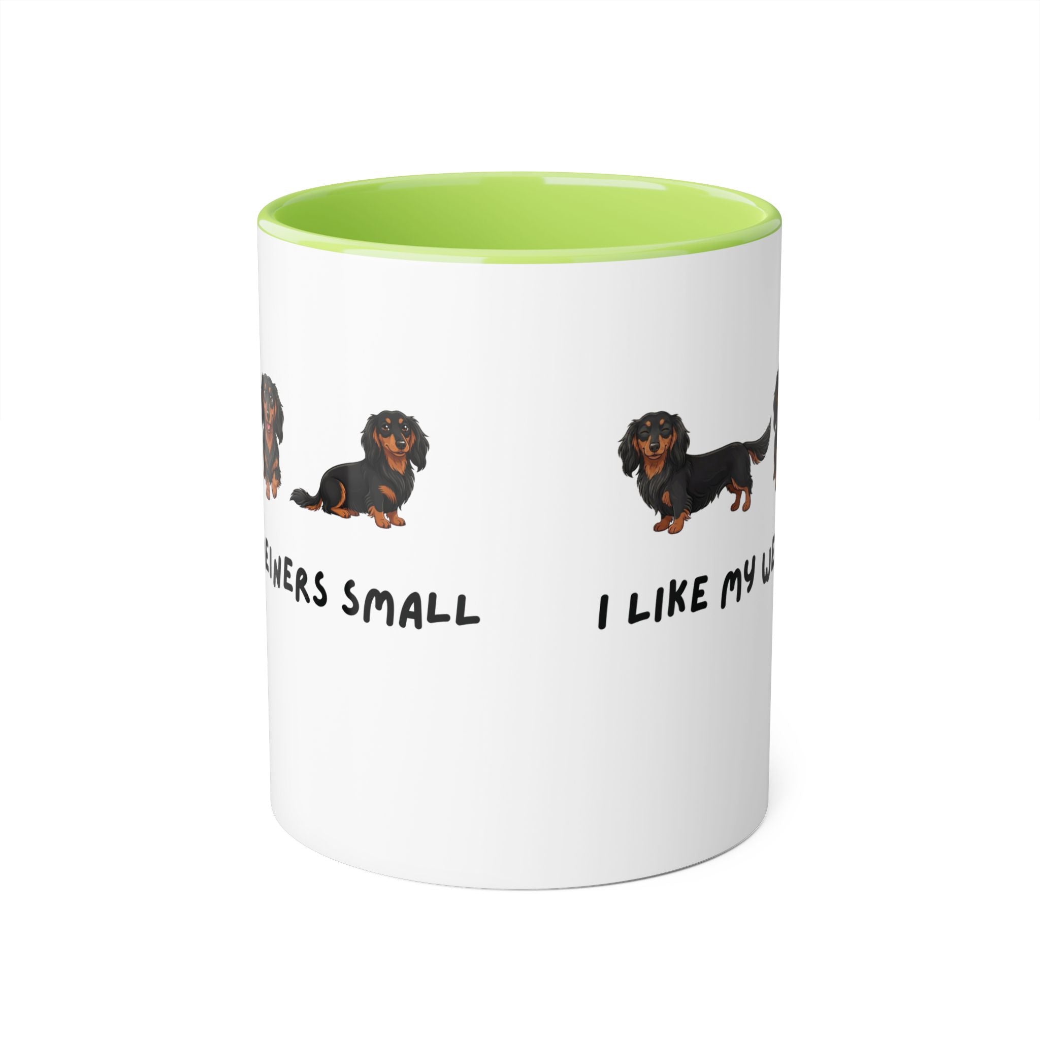 Dachshund Coffee Mug - "I Like My Weiners Small" 11oz Accent Mug